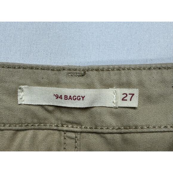 Levi's Women's '94 Baggy Wide Leg Khaki Cargo Pants - Size 27x30 (30x29.5) - Picture 4 of 6